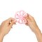 BABYONO Silicone Teether Flower - Pink
