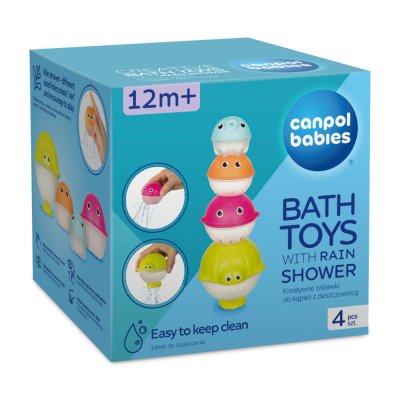 CANPOL BABIES Zestaw kreatywnych zabawek wodnych z deszczownicą Ocean