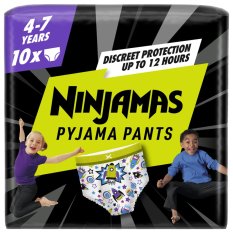 Pantaloni de pijama NINJAMAS Nave spațiale, 10 buc, 7 ani, 17kg-30kg