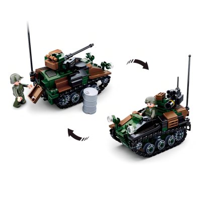 Sluban Model Bricks M38-B0750 Wiesel AWC 2 az 1-ben kistank