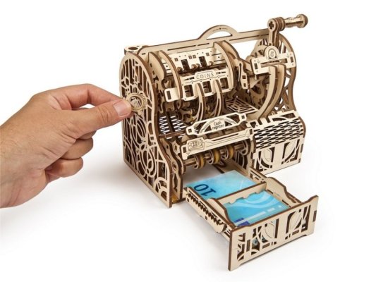 Puzzle 3D en bois mécanique Ugears - La Tirelire
