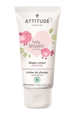 ATTITUDE Baby Leaves Zinkcreme gegen Prellungen ohne Duftstoff, 75 ml