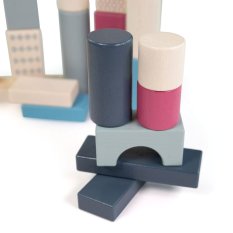 Bigjigs Toys Seau de cubes 50 pièces