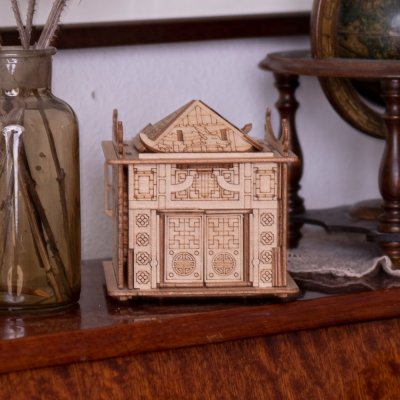 EscapeWelt Puzzle di legno Casa del Drago