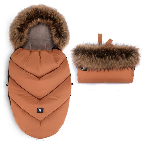 Set borsa e maniche per passeggino Moose Yukon Amber COTTONMOOSE