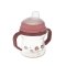 CANPOL BABIES Kubek silikonowy do picia FirstCup Bonjour Paris 150ml różowy
