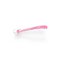 BABYONO Spoon silicone Smile pink 6m+