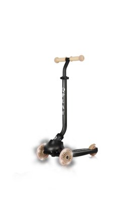 QPLAY Sema Evo Scooter/Balance Bike with LED Lights Khaki, ages 1-6 years, up to 50 kg
