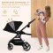 KINDERKRAFT SELECT Sportkinderwagen Yoxi Pure Black