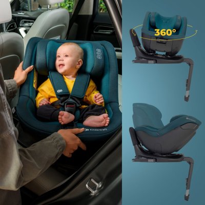 KINDERKRAFT SELECT Bilbarnstol I-GUARD PRO i-Size 61-105 cm Grafitsvart, Premium