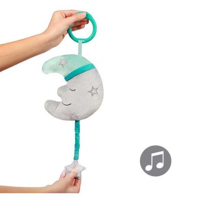 BABYONO Zabawka muzyczna na kółku C Happy Moon 0m+