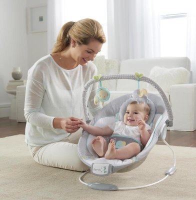 INGENUITY Chaise longue vibrante avec mélodie Morrison 0m+ jusqu'à 9 kg, 2019