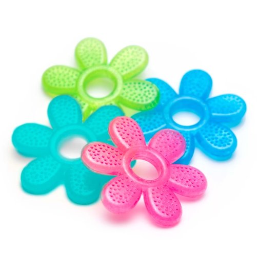 BABYONO Teether with gel green