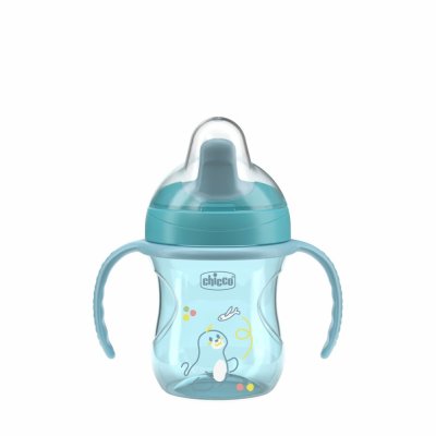 CHICCO Šalica Training s ručkama teal, 6m+