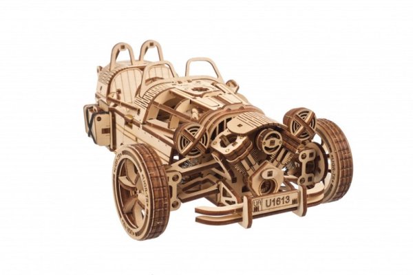 Ugears Drewniane Puzzle Mechaniczne 3D Trójkołowiec UGR-S