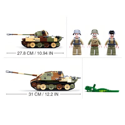 Sluban Army N38-B0859 Tanque Medio Camuflado 2 en 1