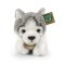 Rappa Câine de pluș husky culcat 20 cm ECO-FRIENDLY