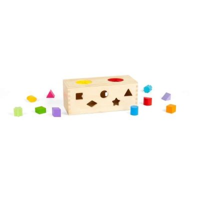 Bigjigs Toys Einsteck- und Sortierspiel Geheimnisvolle Box