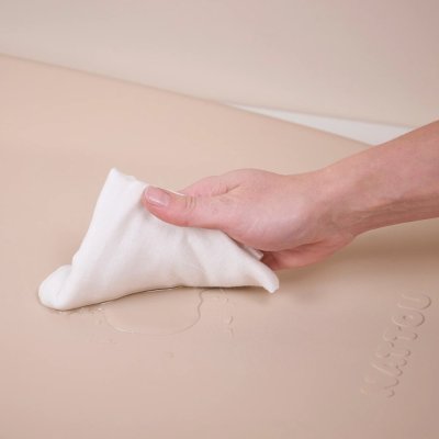 NATTOU Koš na pleny Dropy a přebalovací podložka Softy Taupe 50x70 cm