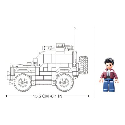Sluban Model Bricks M38-B1013 Amerikai Bronx SUV