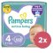 2x PAMPERS Active Baby 4 (9-14 kg) 132 szt. MEGA PACK - pieluszki jednorazowe
