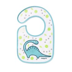 BABYONO Bib Terry, kicsi, vízálló dino 3m+