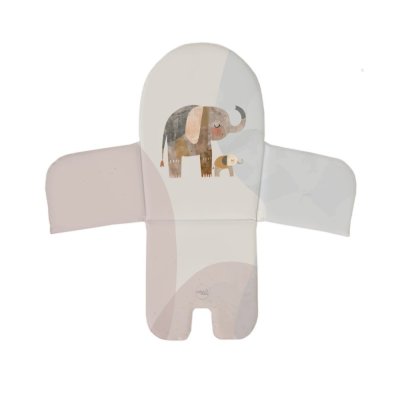 CEBA BABY Hochstuhleinlage (38x28) Basic Elephant Family