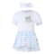Body Kleid dünnes KR Set Outlast® - weiß/Wal