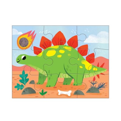 Mudpuppy Puzzle Dinozaury zestaw 4 w 1