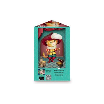 Dino Puzzle triangl Csizmás Kandúr 24 darabos