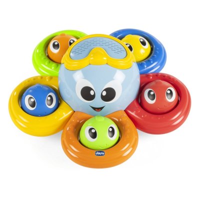 CHICCO Wasserspielzeug Oktopus Steckspiel Billy 2in1 6m+
