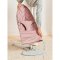 BABYBJÖRN Lounger Bliss Dusty pink Petal Woven, hellgraue Konstruktion