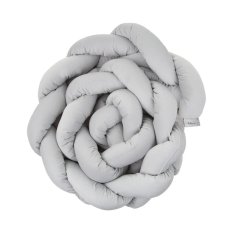 BELISIMA Kinderbettschutz Cop Velvet Grey 230x15 cm