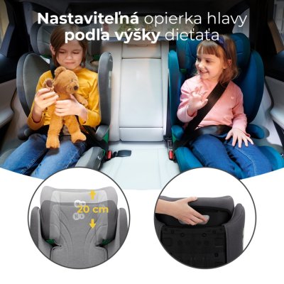 KINDERKRAFT Scaun auto Junior Fix 2 100-150 cm Rocket Grey