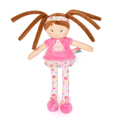 Doudou Jolijou Lalka LES PIPELLETTES 25 cm 1 szt. różowa