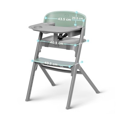 KINDERKRAFT SELECT Matstol 3 i 1 LIVY Aster Rosa, Premium
