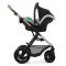 KINDERKRAFT Kombikinderwagen Moov 2 Air 3in1 Moonlight Grey