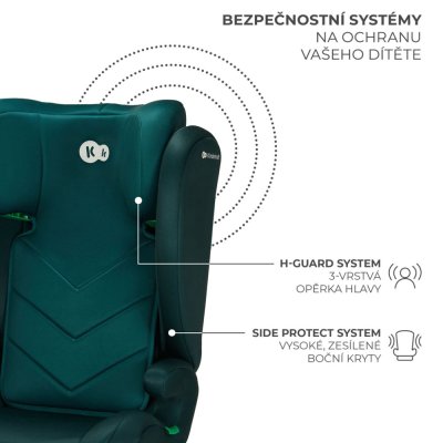 KINDERKRAFT Bilbarnstol i-Spark i-Size 100-150 cm Grön