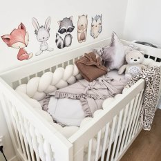Autocolantes decorativos infantis - Animais por cima da cama N.2.