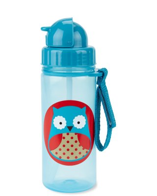 SKIP HOP Zoo šalica sa slamčicom PP bez PVC-a i BPA Owl 12m+