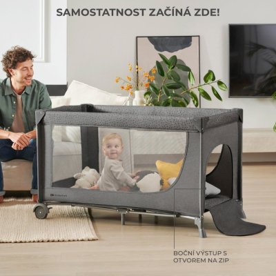 KINDERKRAFT Potovalna posteljica Joy 2 z dodatki Beige