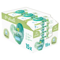 PAMPERS Harmonie Aqua toallitas húmedas Sin plástico 15x48 uds = 720 uds