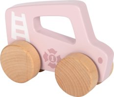 small foot Voiture en bois à pousser Rose