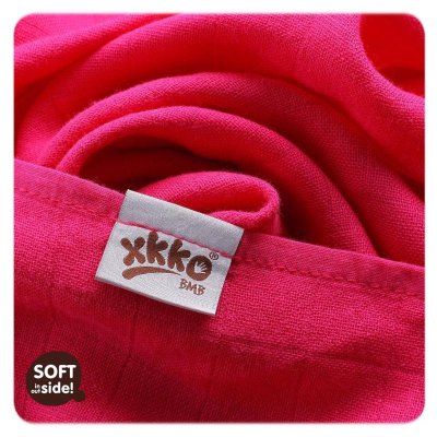 KIKKO Bambuswindeln Colors 70x70 cm, Magenta 3 Stk