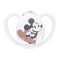 NUK Schnuller Space Disney Mickey in einer Box, weiß 6-18m