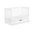 KLUPS Cot with barrier and drawer Iwo white 120x60 cm