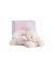 Doudou Zestaw prezentowy - Pluszowy króliczek różowy 16 cm