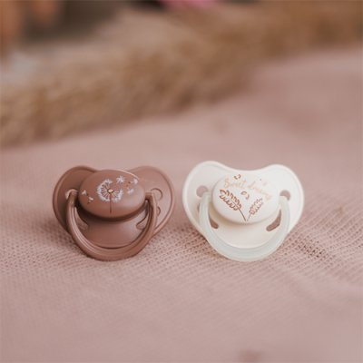 BABYONO Smoczki silikonowe anatomiczne 18m+, 2 szt.