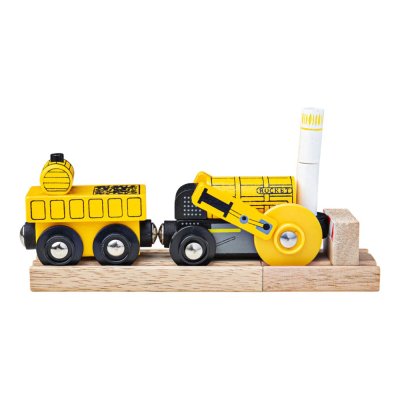 Bigjigs Rail Replika der historischen Lokomotive Rocket + 2 Schienen