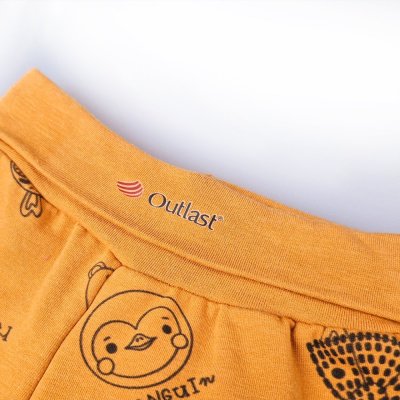 Joggingbroek smyk PRINT Outlast® - honingkleurige diertjes